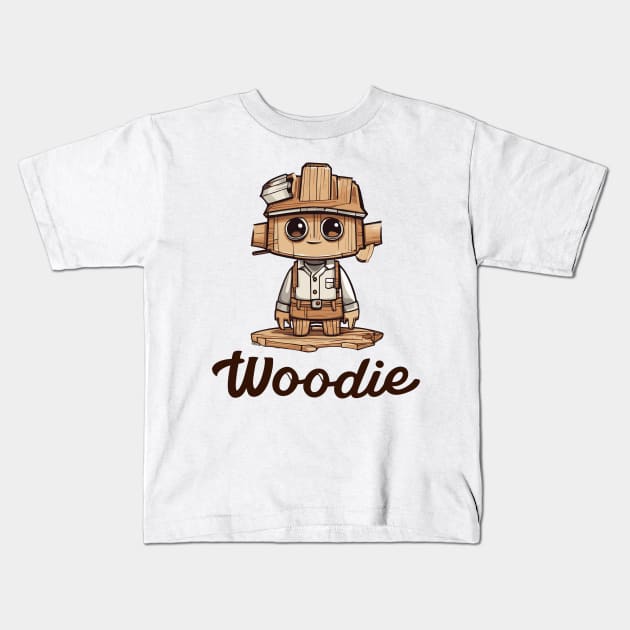 Woodie Shirt, Wood Shirt, Woodworker Gift, Husband Gift, Carpenter Gift, Birthday Gift Boy and Husband, Funny Wood Shirt Kids T-Shirt by Jakys